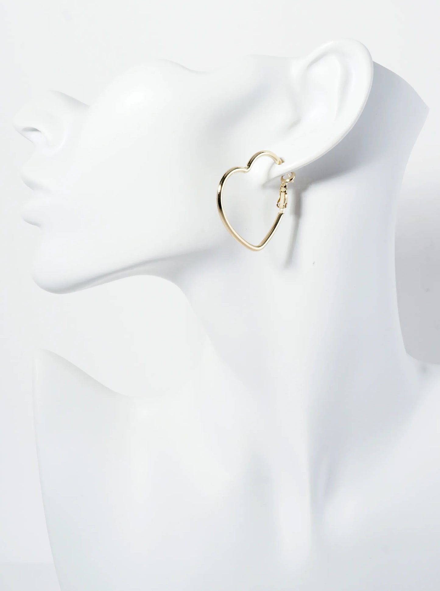 30mm 14K-Gold-Dipped Textured Two Interlocking Latch-Back Hoop Earrings