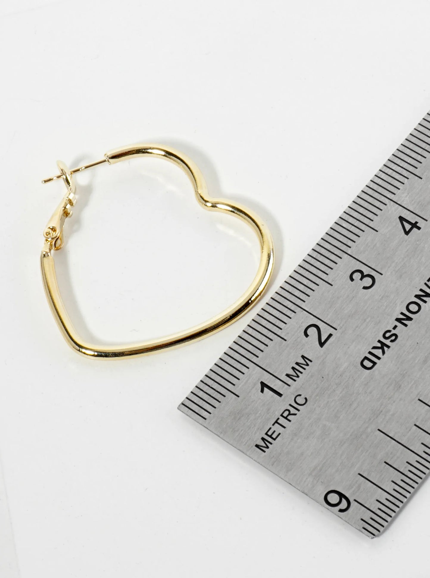 30mm 14K-Gold-Dipped Textured Two Interlocking Latch-Back Hoop Earrings