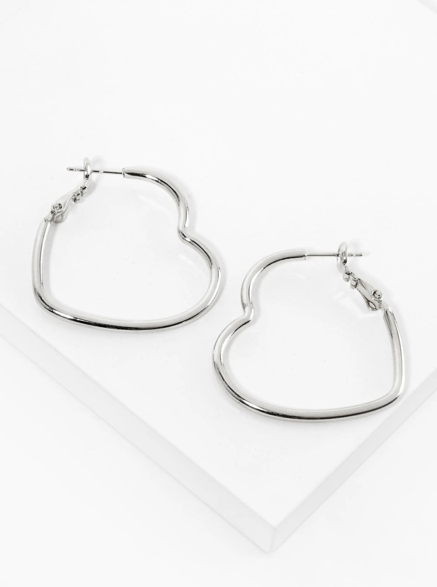 30mm 14K-Gold-Dipped Textured Two Interlocking Latch-Back Hoop Earrings
