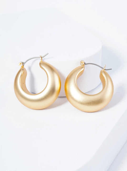30mm Metal Hollow Hoop Earrings