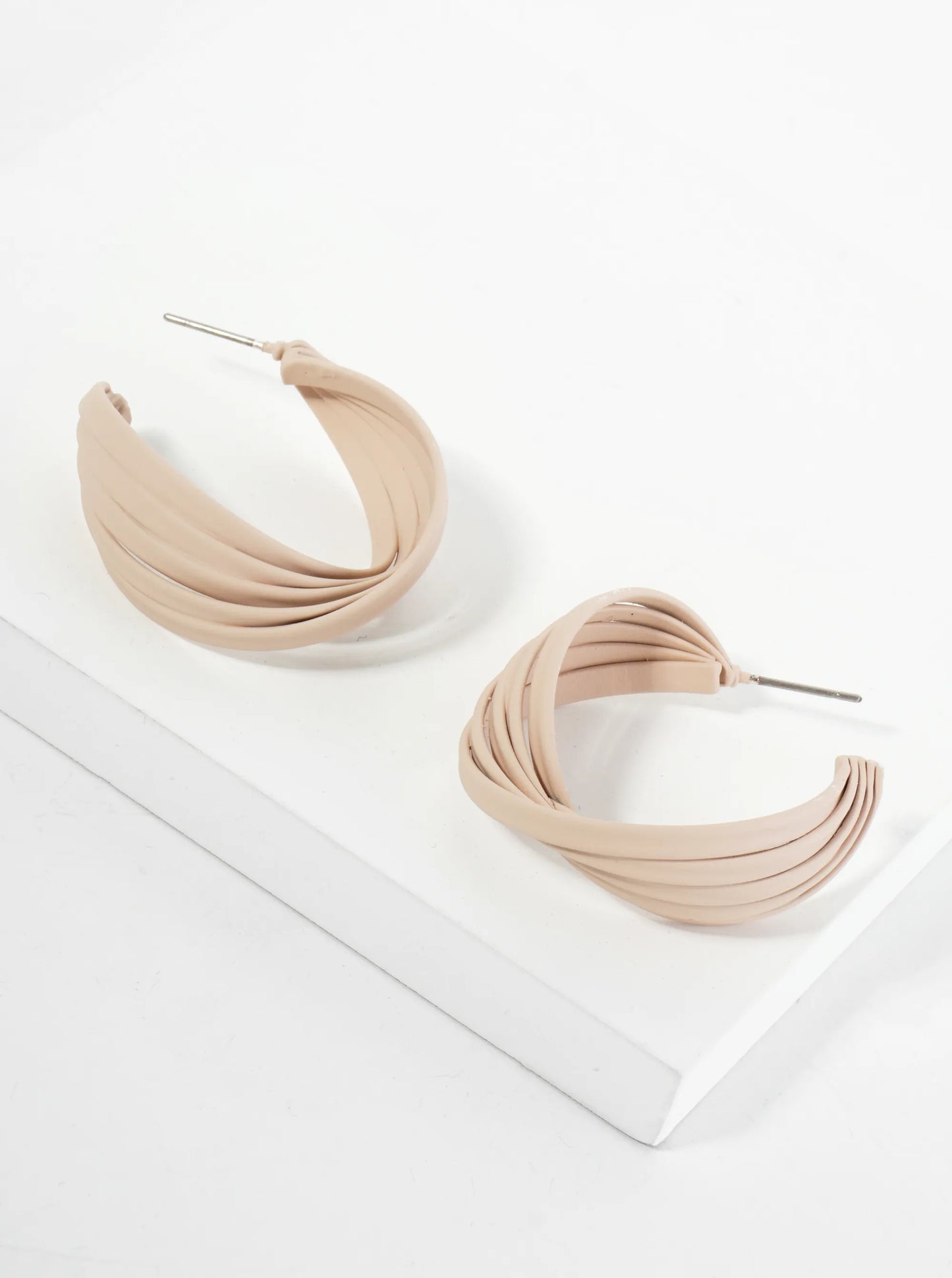 30mm Multiple Overlapping Hoop Earrings