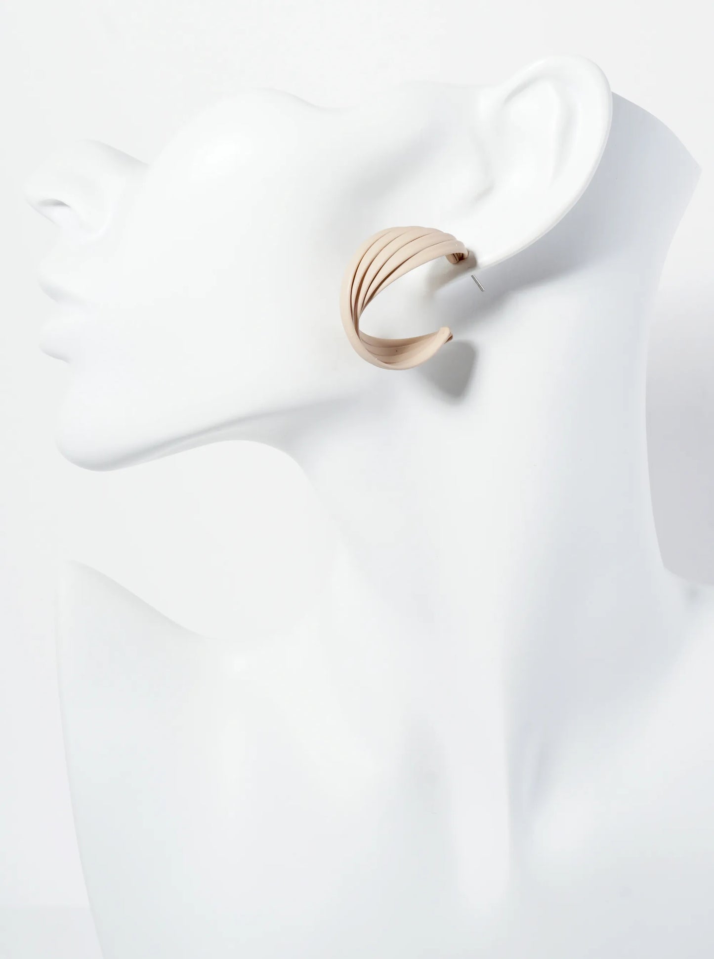 30mm Multiple Overlapping Hoop Earrings