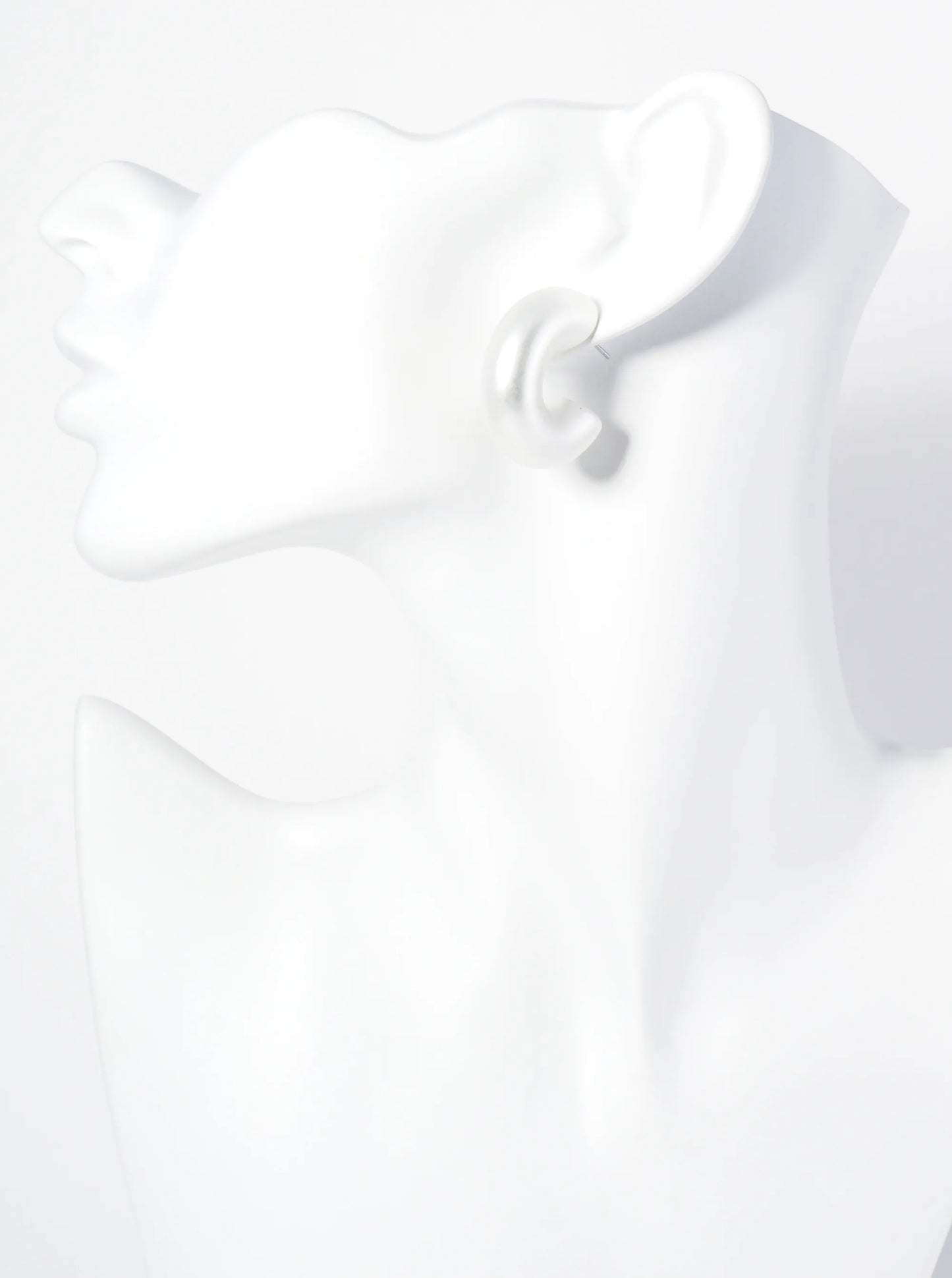 35mm Lightweight Metallic Hollow Hoop Earrings