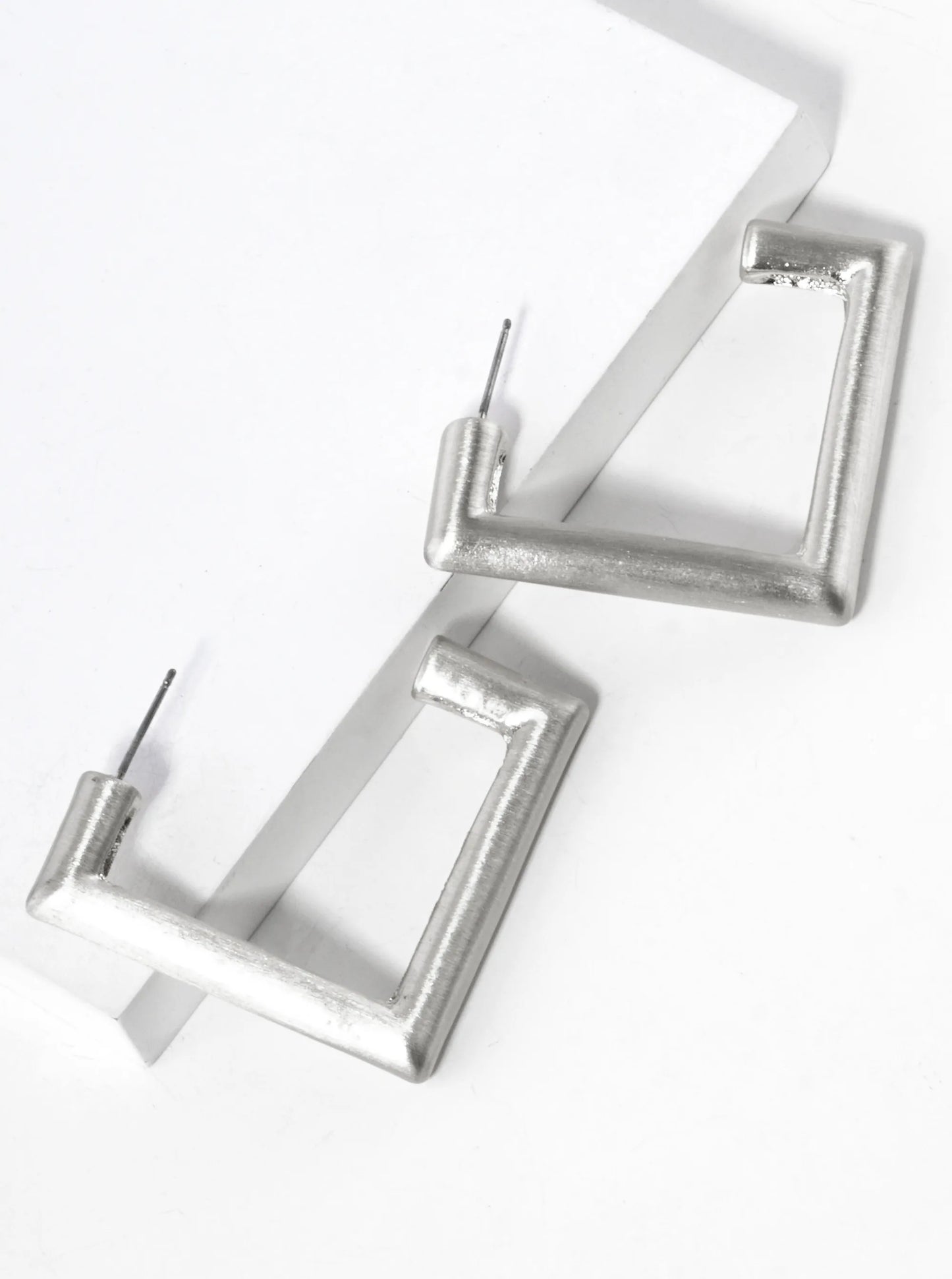 35mm Metal Chunky Square Hoop Earrings
