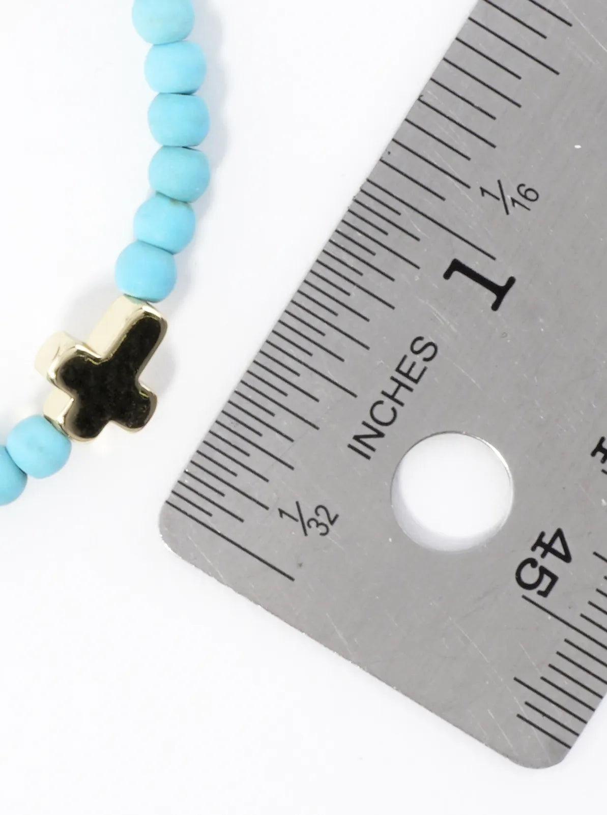 3PC-Set Genuine Religious Cross Stretch Bracelets