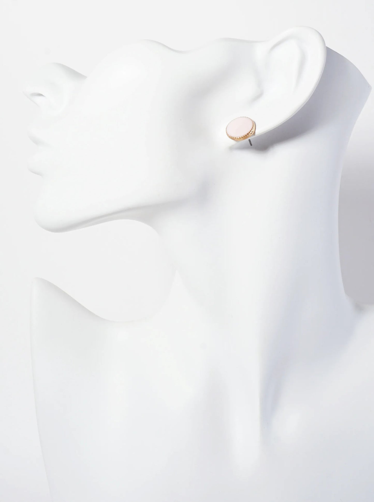 3PC-Set Geometric-Shaped Enamel Stud Earrings