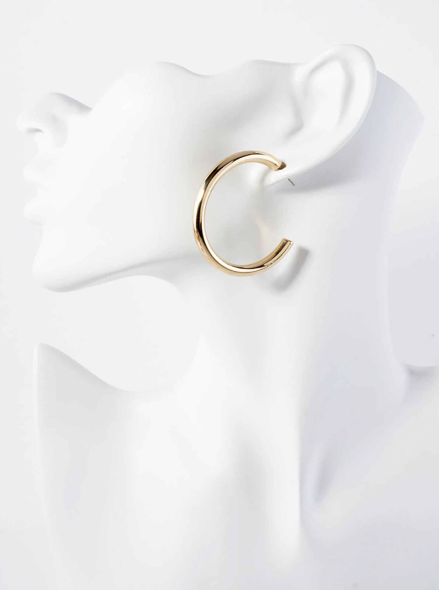 4-PC-Set Metal 15-20-40mm Multi Hoop Earrings