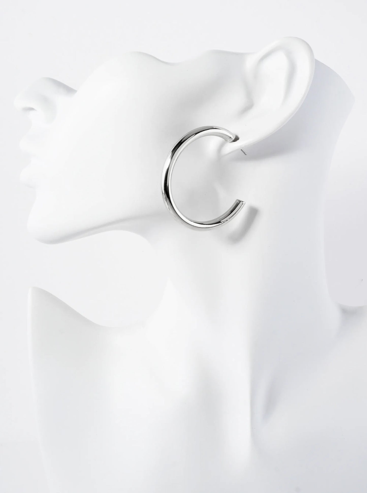 4-PC-Set Metal 15-20-40mm Multi Hoop Earrings