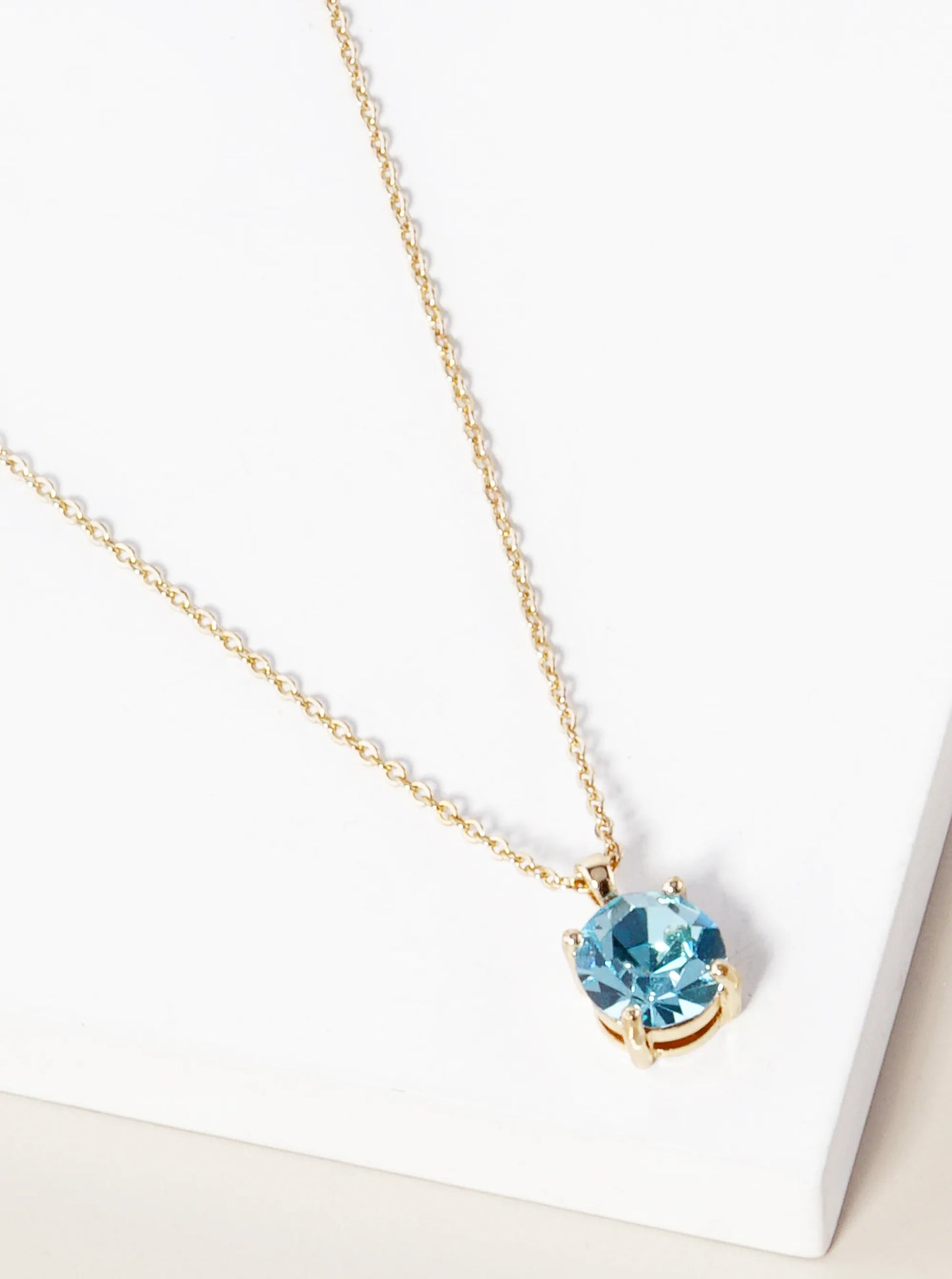 4-Prong 7mm Birthstone Pendant Necklace