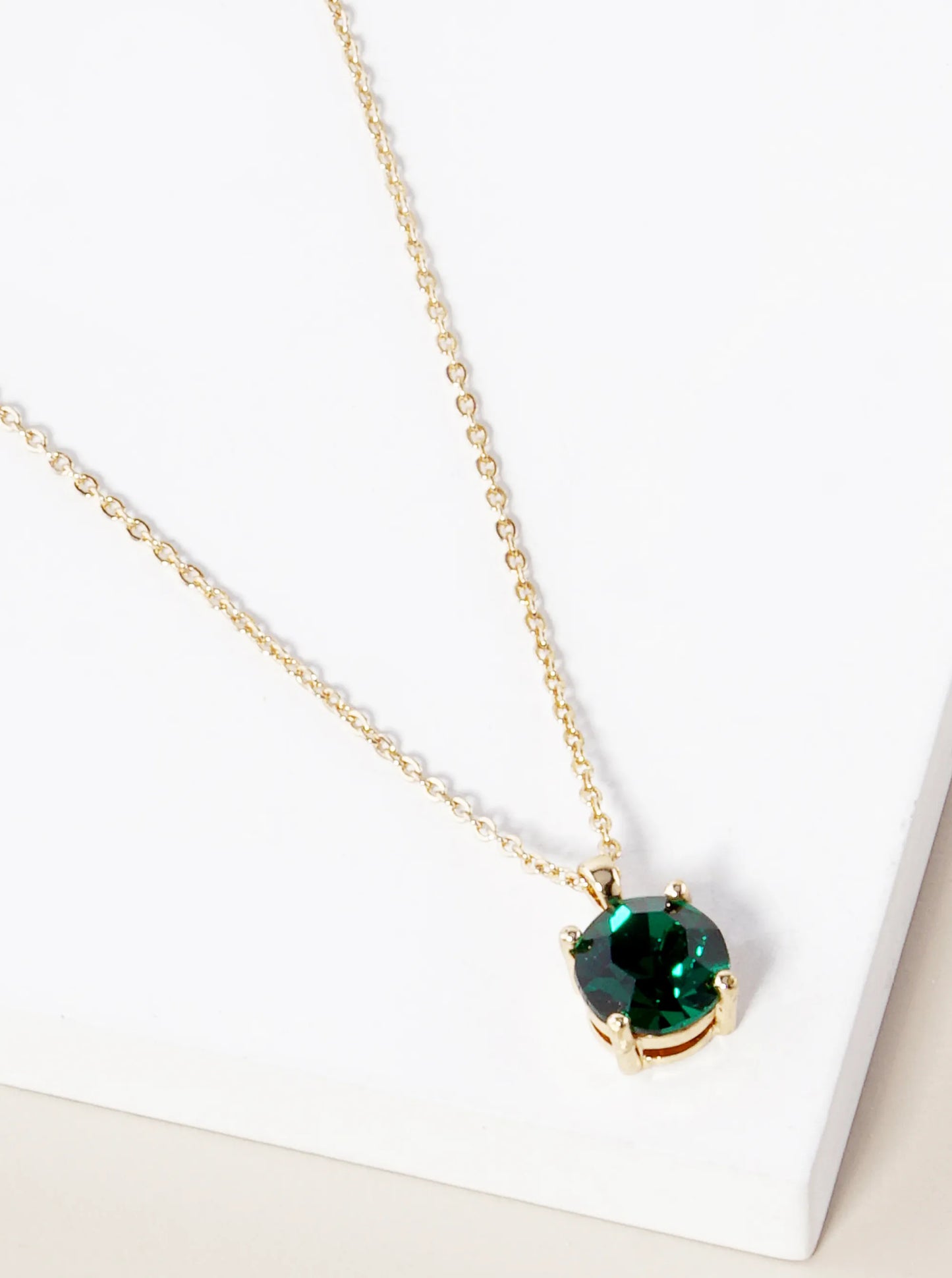 4-Prong 7mm Birthstone Pendant Necklace