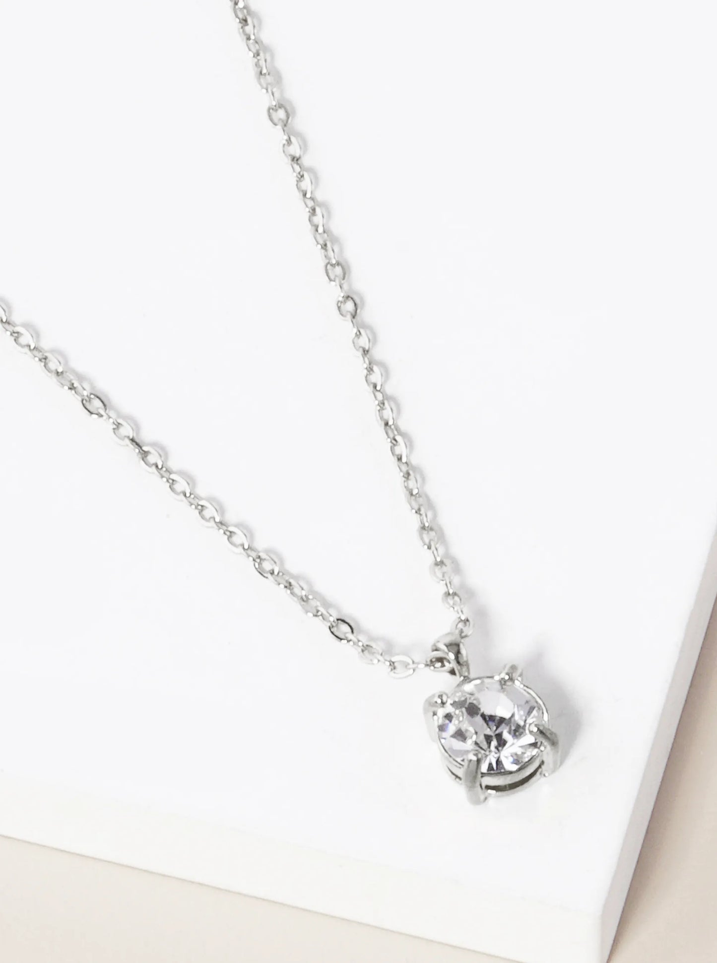 4-Prong 7mm Birthstone Pendant Necklace
