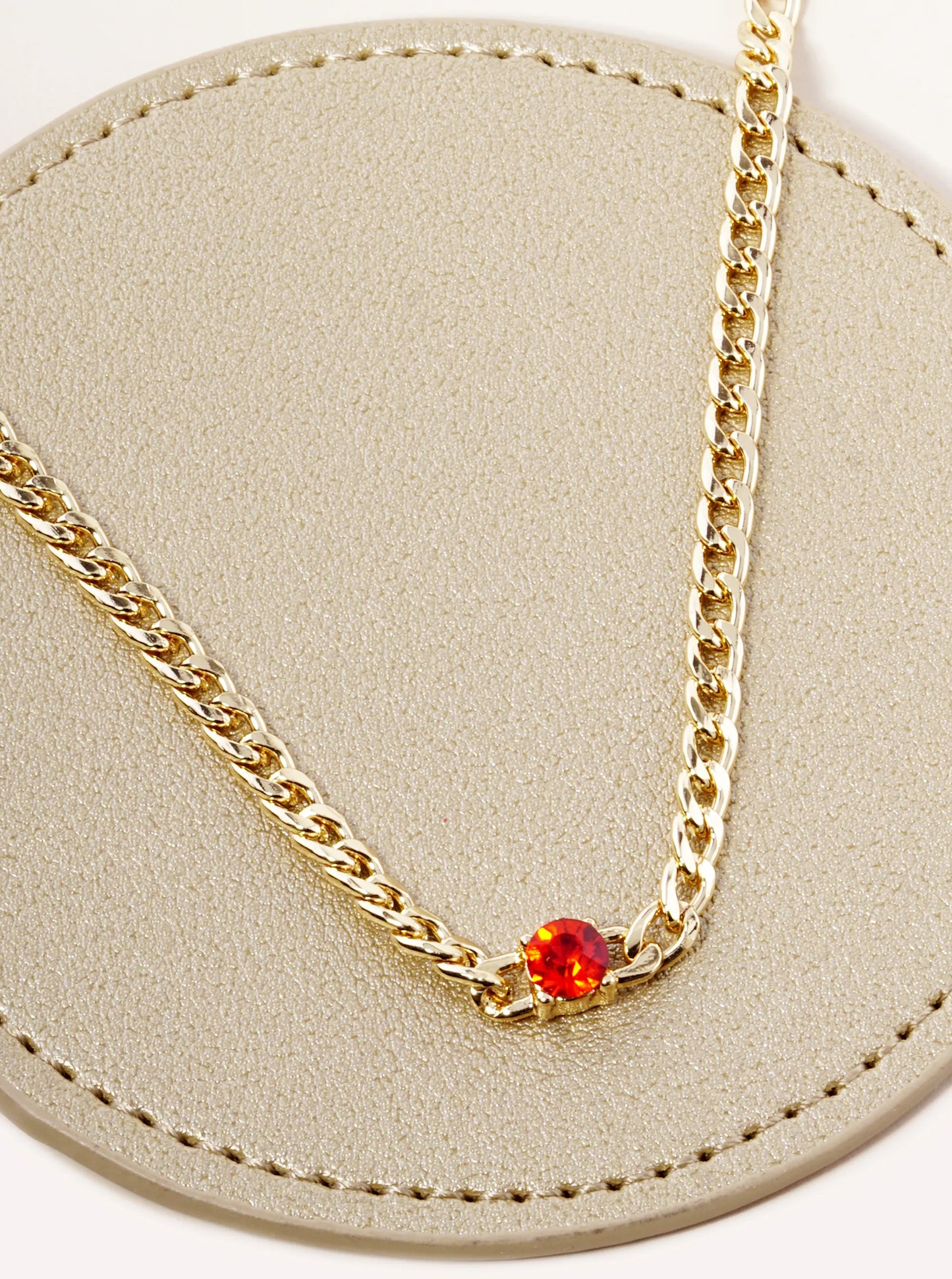 4-Prong Crystal Pendant 16 Inch Long 5mm Cuban Chain Necklace