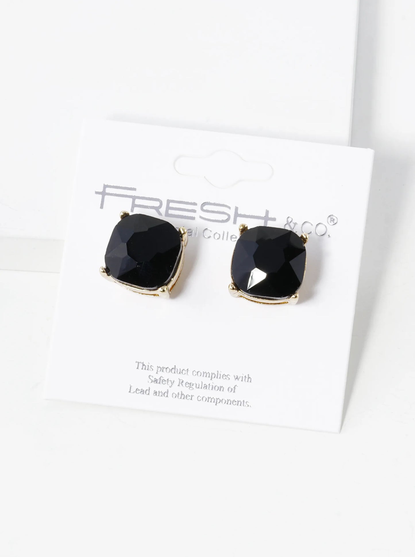 4-Prong Faceted 12mm Stone Post Stud Earrings