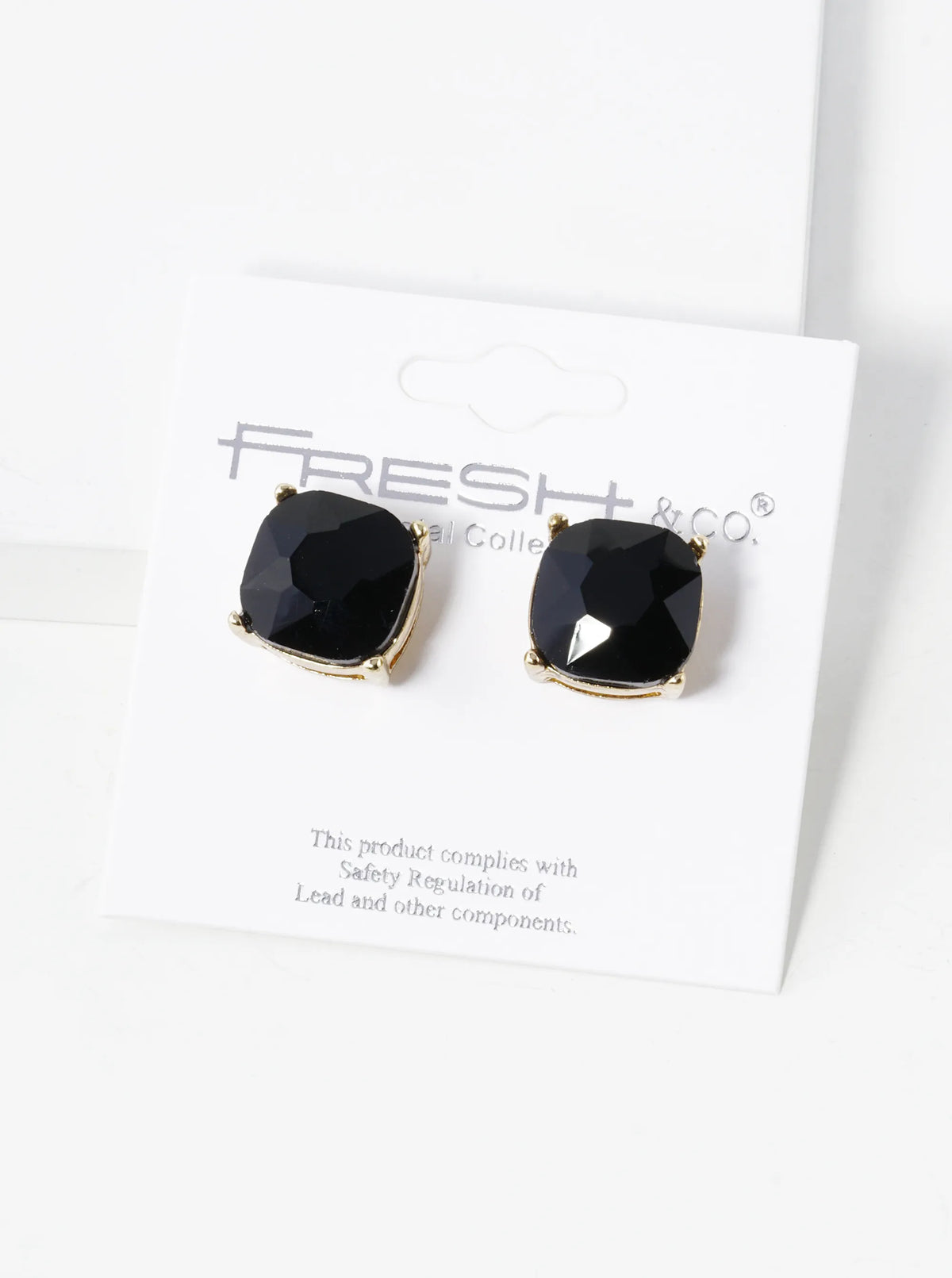 4-Prong Faceted 12mm Stone Post Stud Earrings