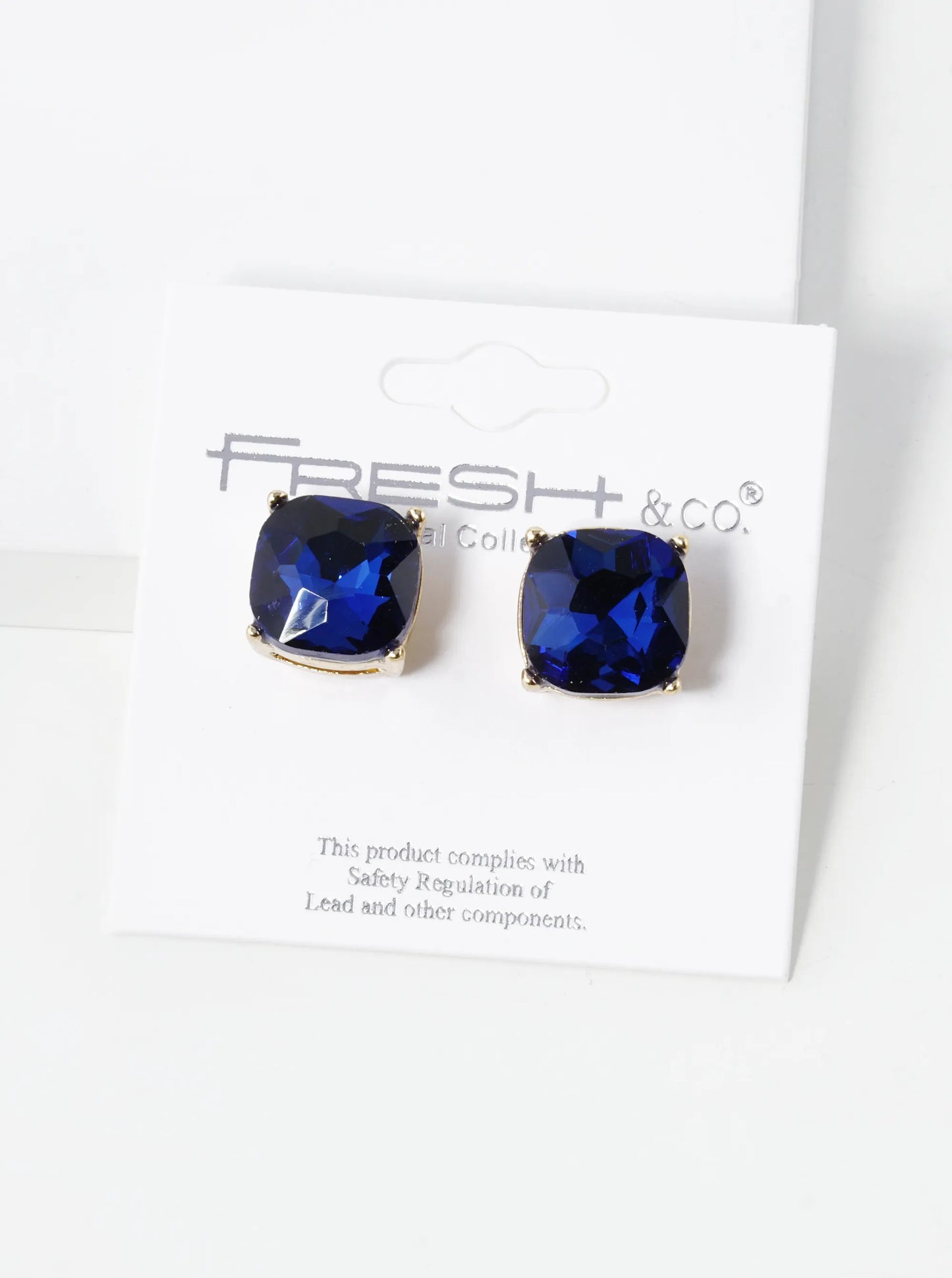 4-Prong Faceted 12mm Stone Post Stud Earrings