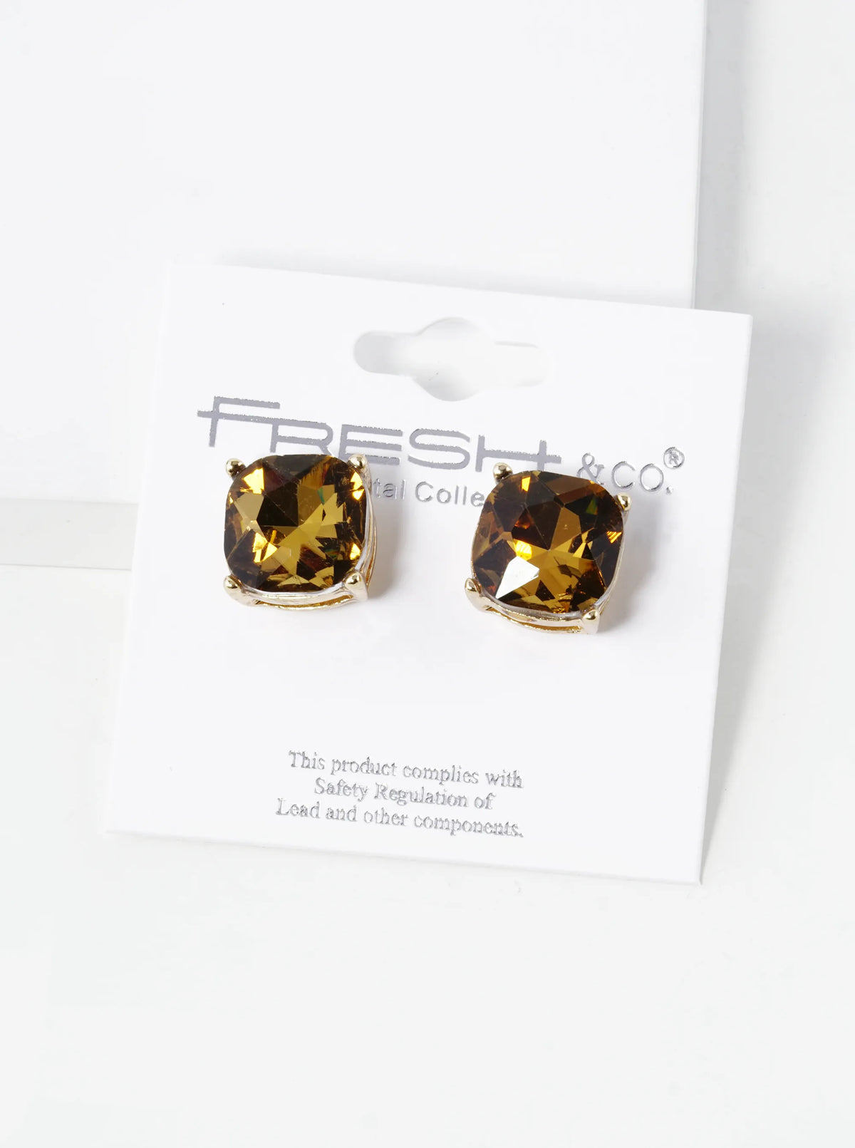4-Prong Faceted 12mm Stone Post Stud Earrings