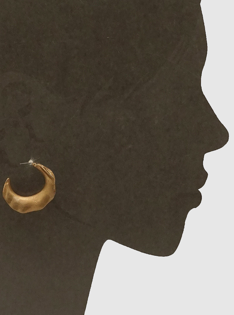 40MM GEOMETRIC SHAPE METAL HOOP EARRINGS