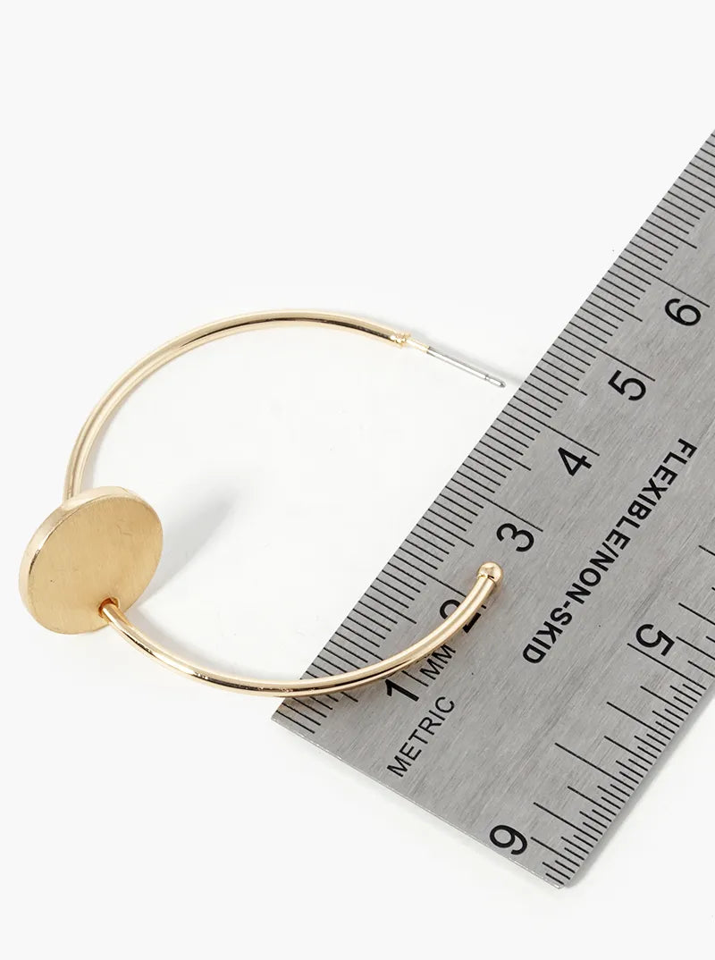 40mm Brass Hoop With Round Plates