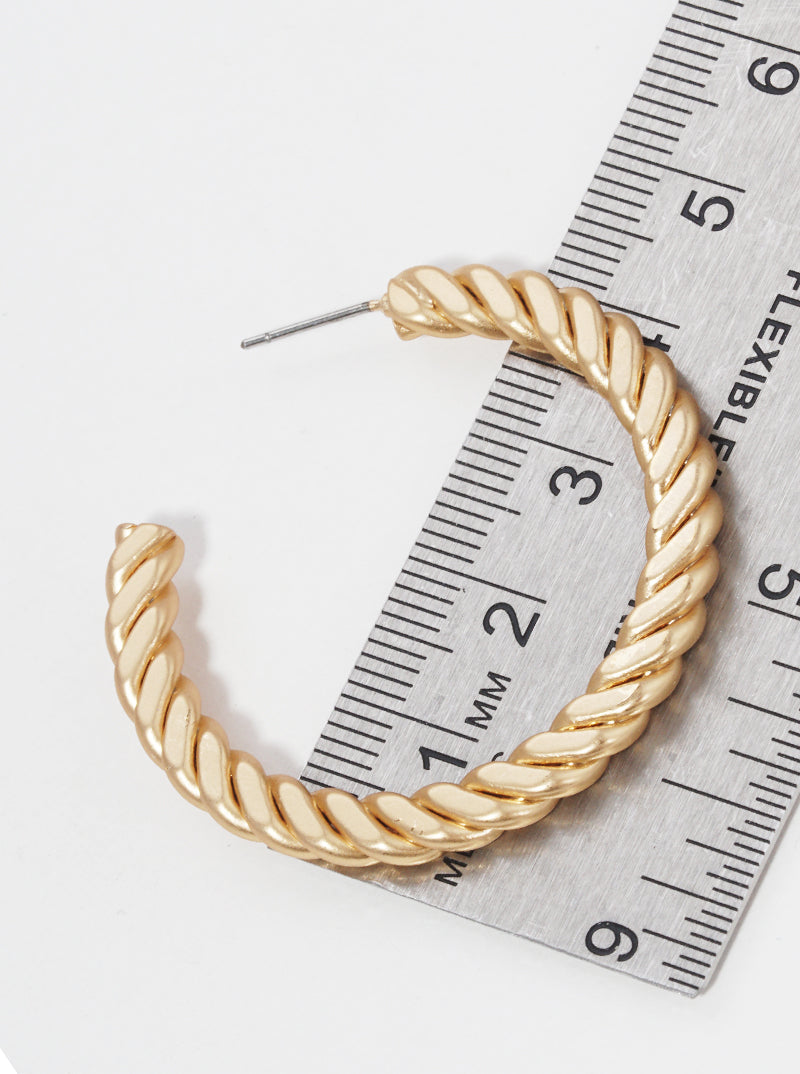 40mm Metal Hoop Earrings
