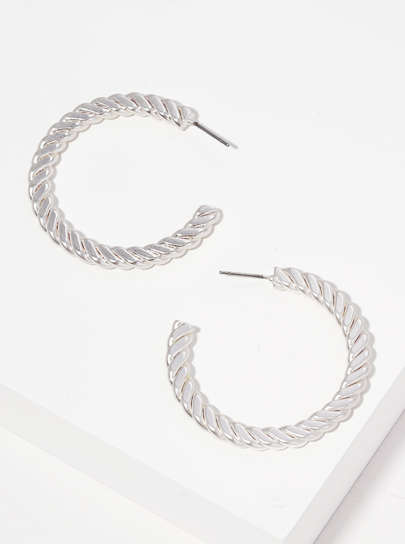 40mm Metal Hoop Earrings