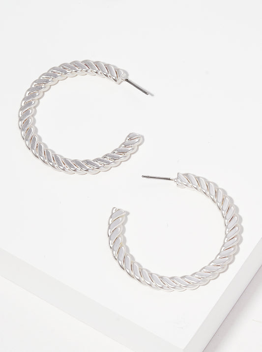 40mm Metal Hoop Earrings