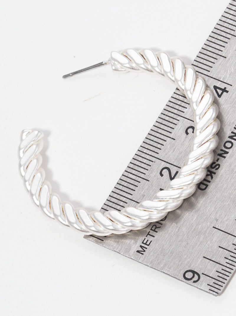 40mm Metal Hoop Earrings