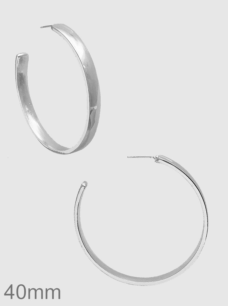 40mm Round Hoop Earrings