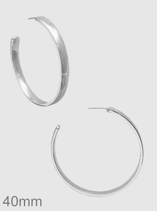40mm Round Hoop Earrings