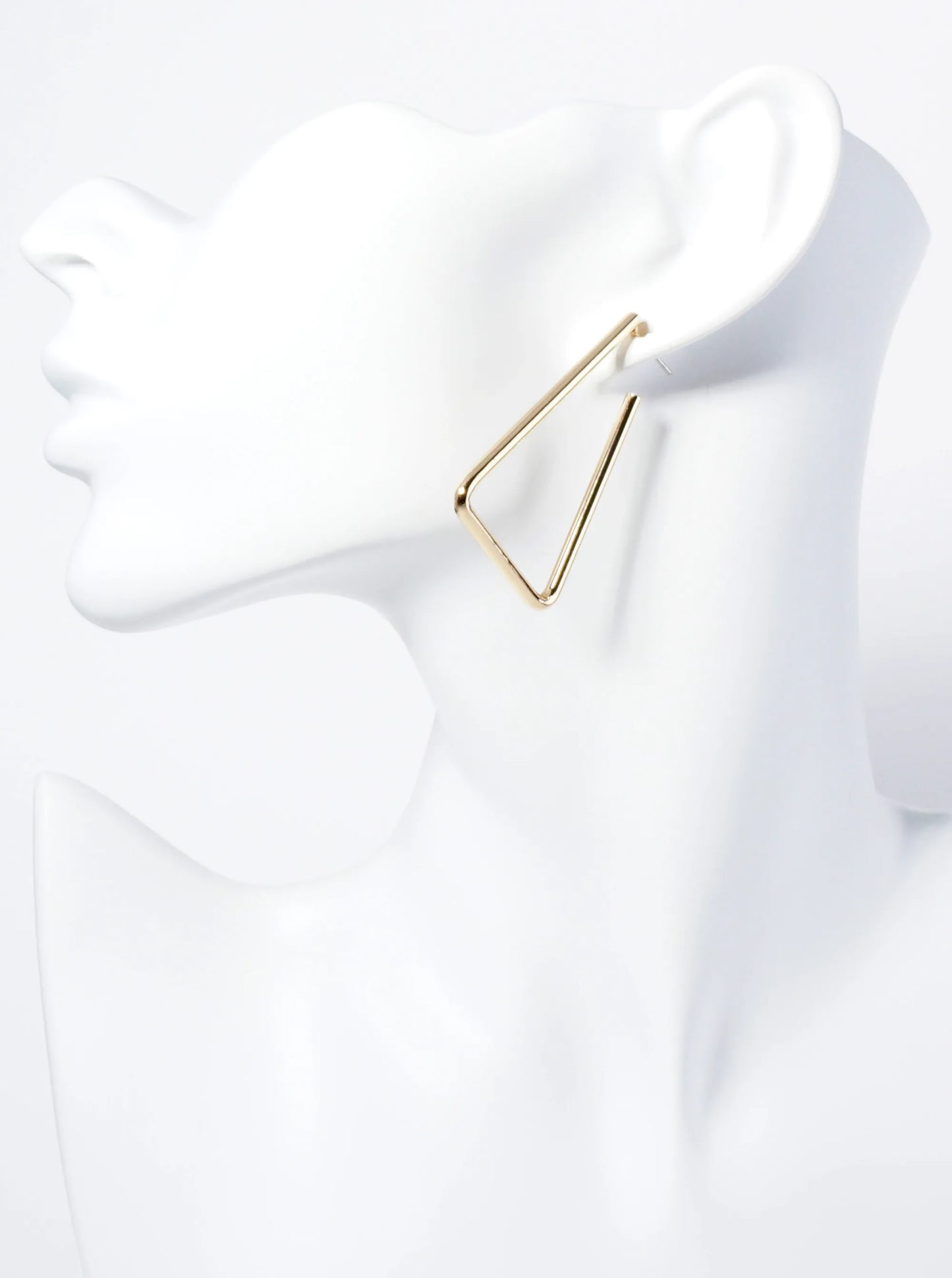 45mm Metal Triangle Open Hoop Earrings