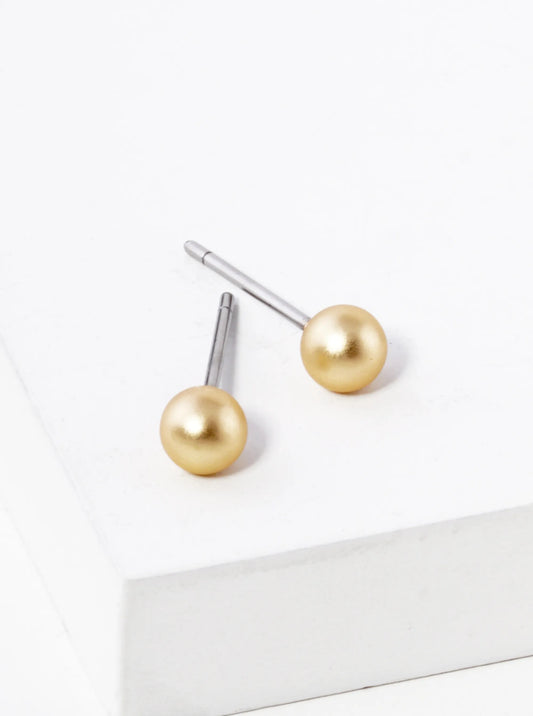 4mm Ball Stud Earrings
