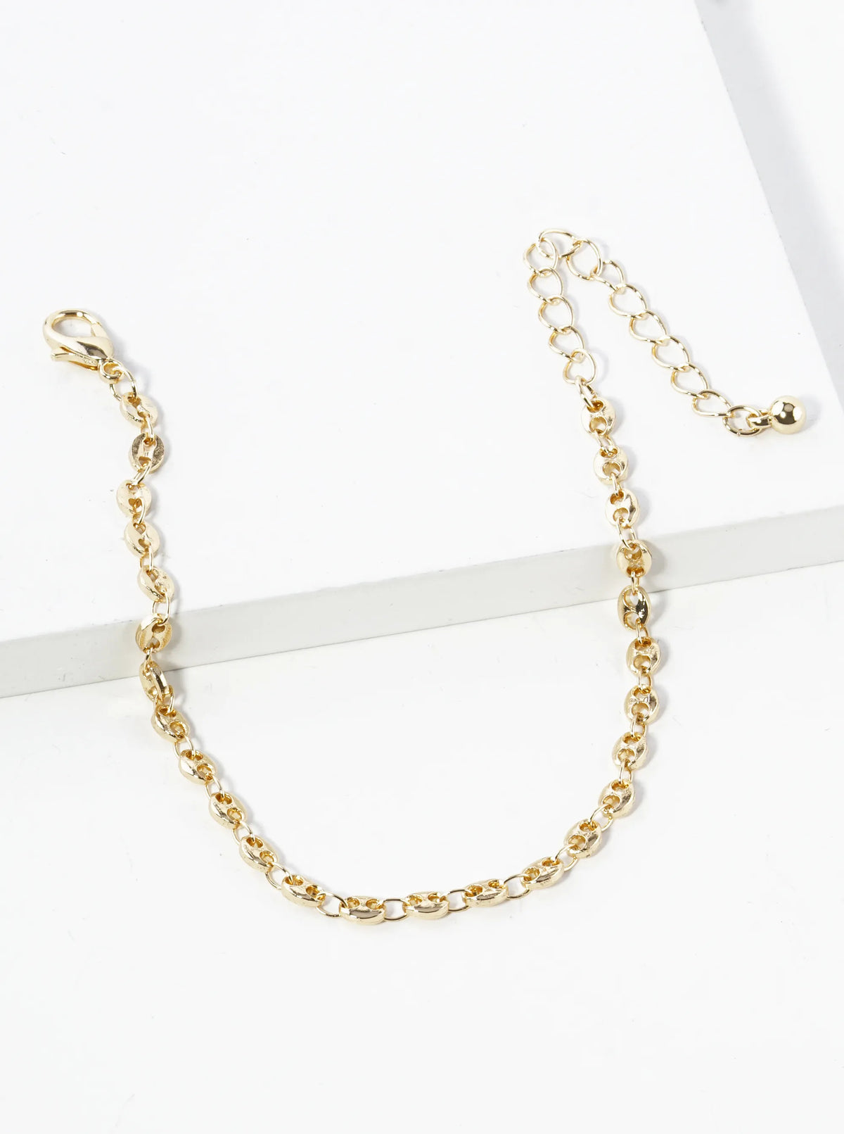 4mm Dainty Coffee Bean Chain Bracelet