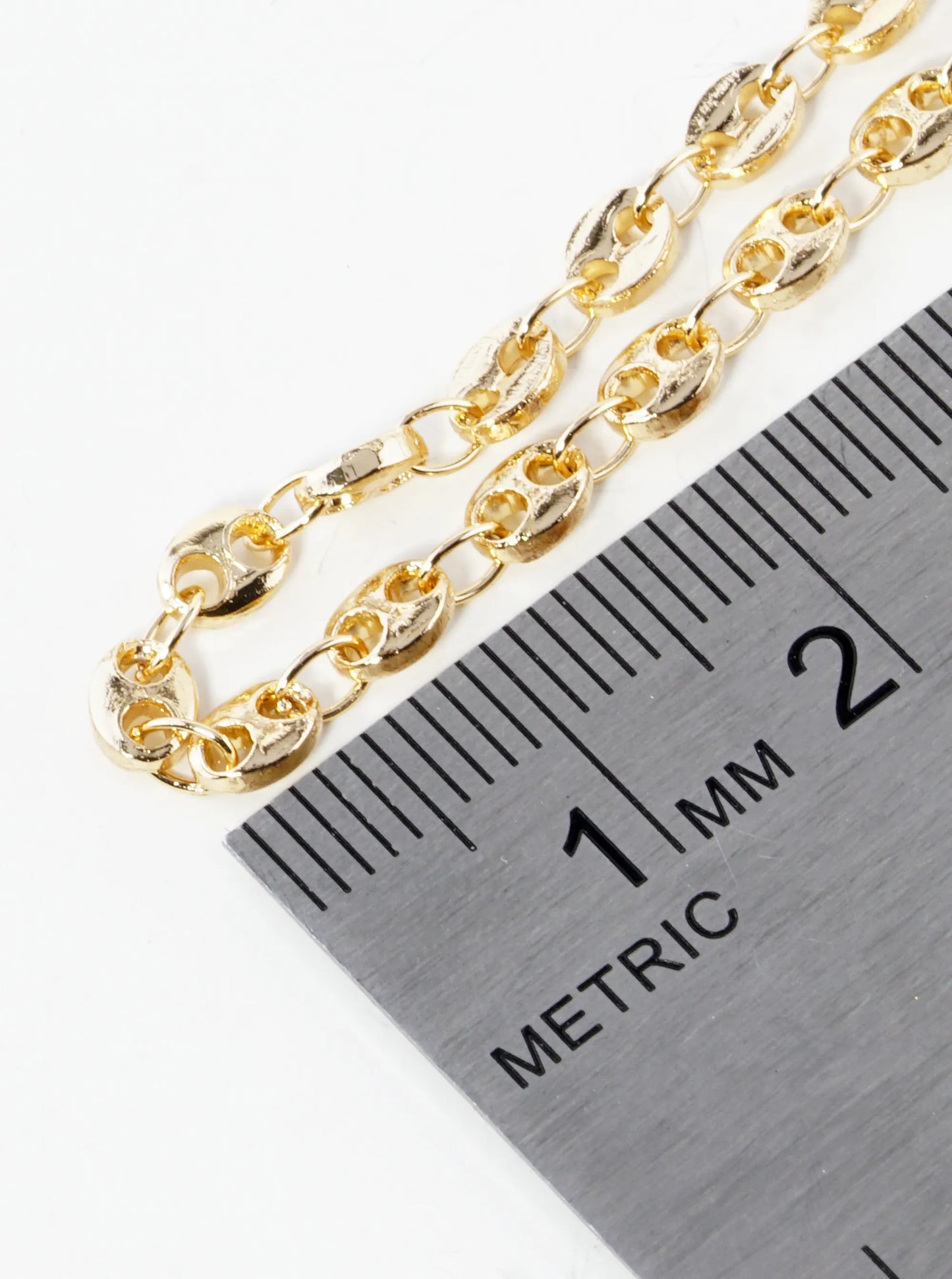 4mm Dainty Coffee Bean Chain Bracelet