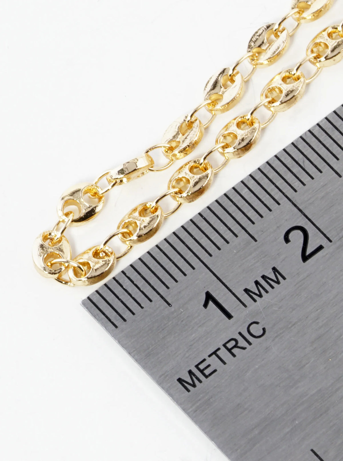 4mm Dainty Coffee Bean Chain Bracelet