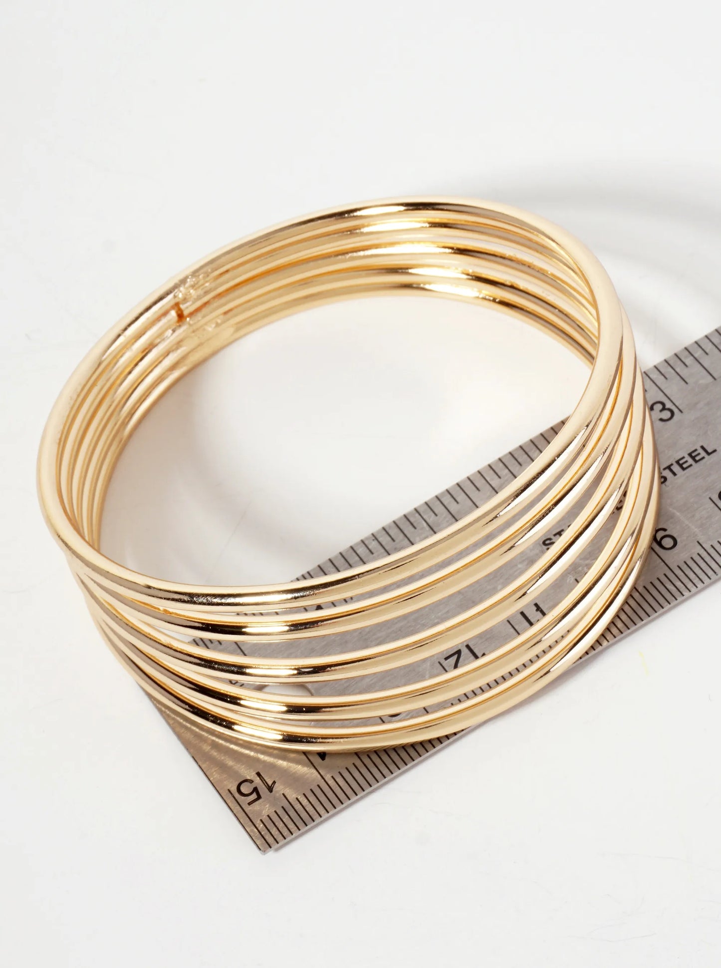 5-Layer Metal Bangle Bracelet