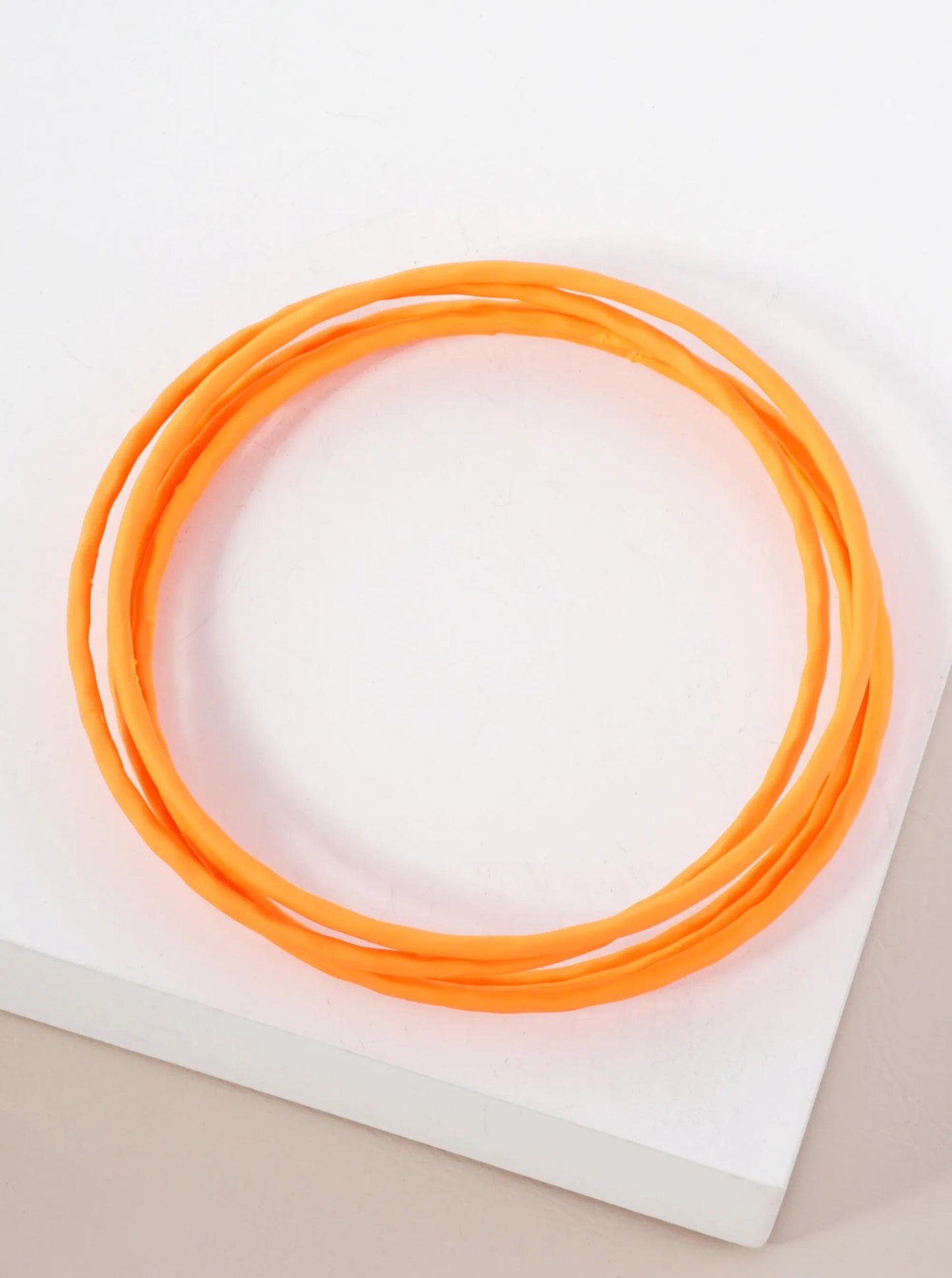 5-PC-Set Hammered-Texture Metal Enamel Bangle Bracelet