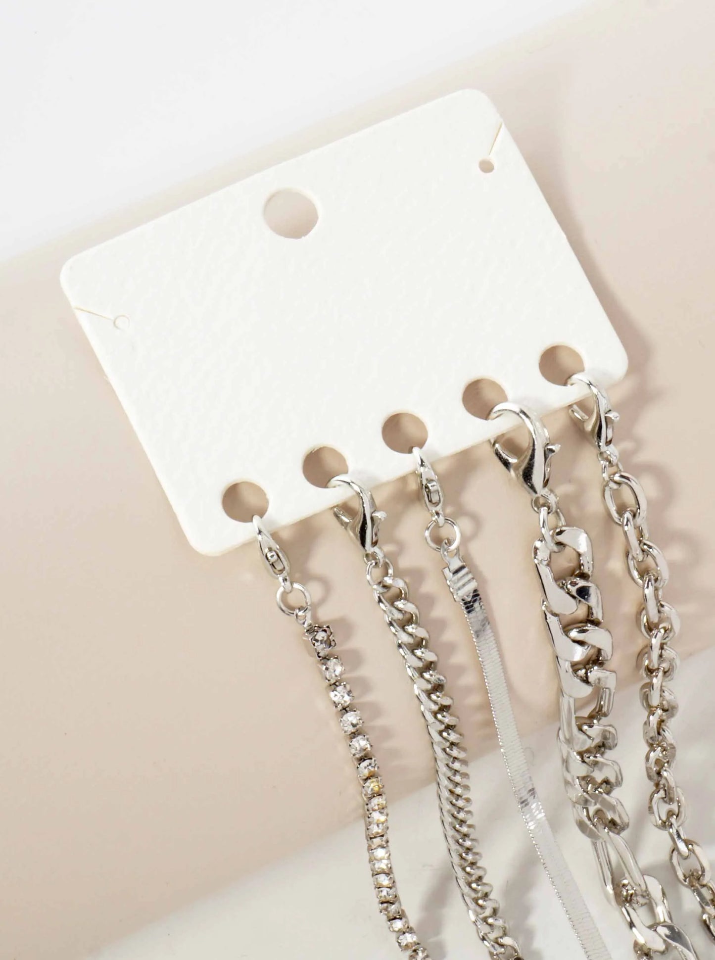 5-Piece Layered Stackable Chain Bracelet Set AB1518