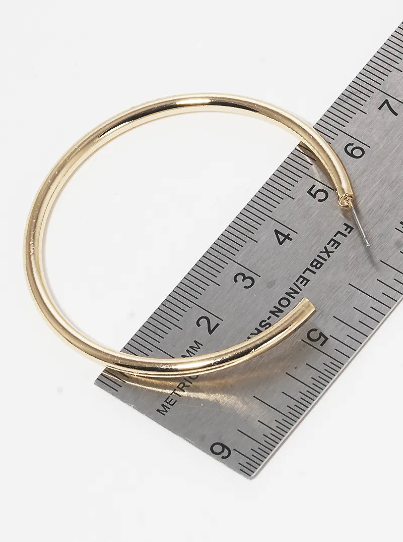 50mm Metal Hoop Earrings