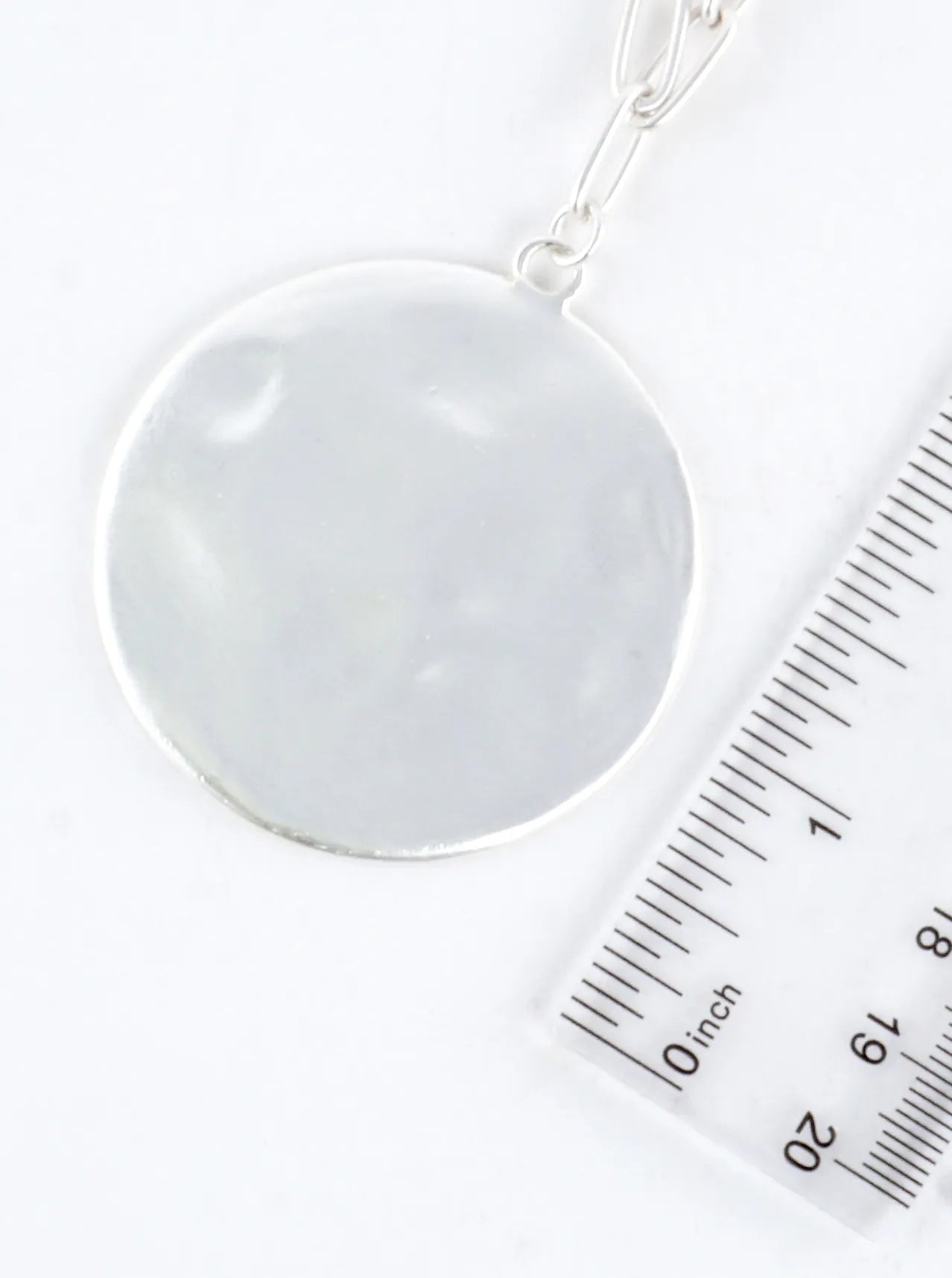 Hammered Medallion Pendant Long Necklace