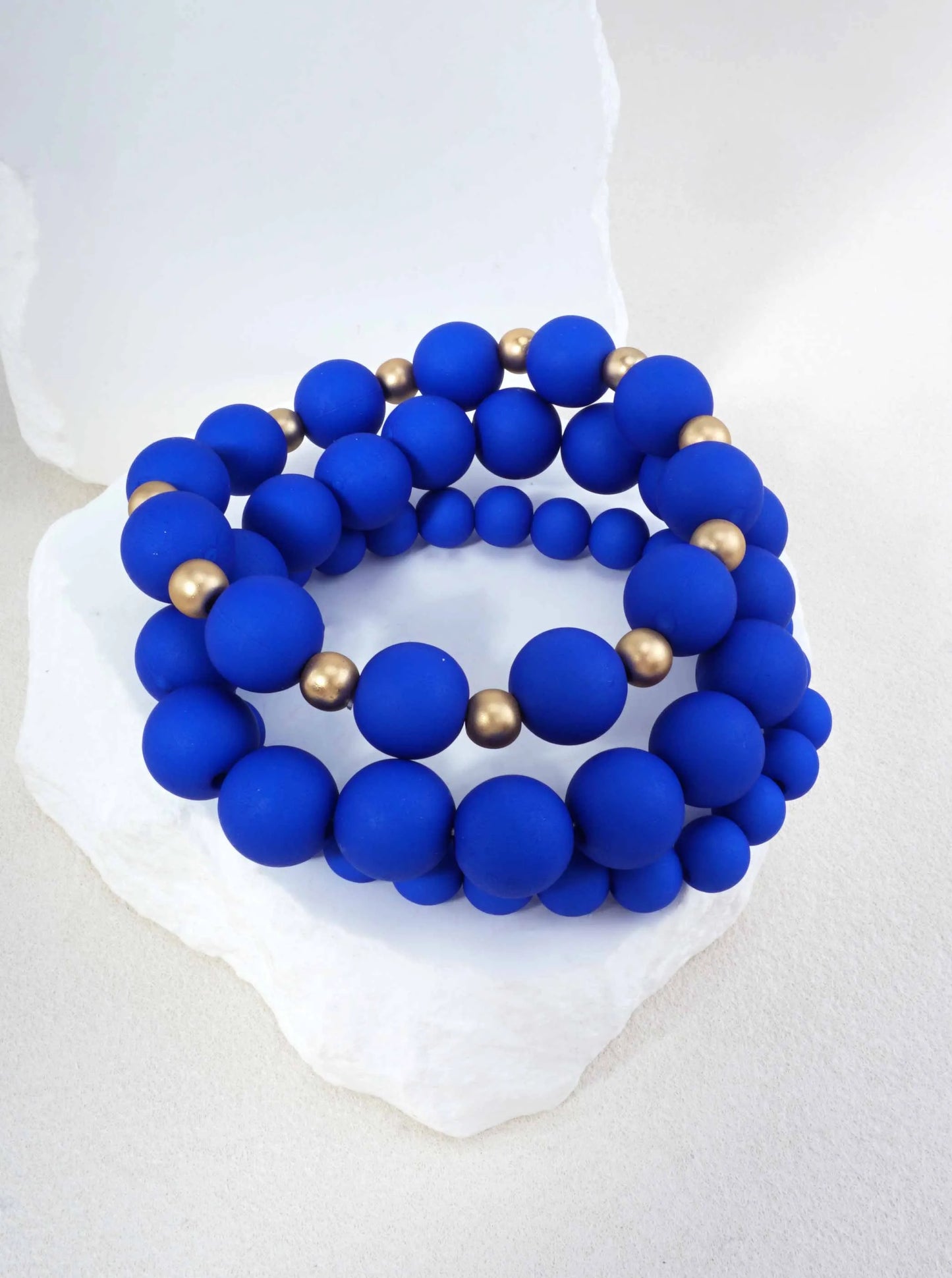 3-Set Beaded Stretch Bracelets