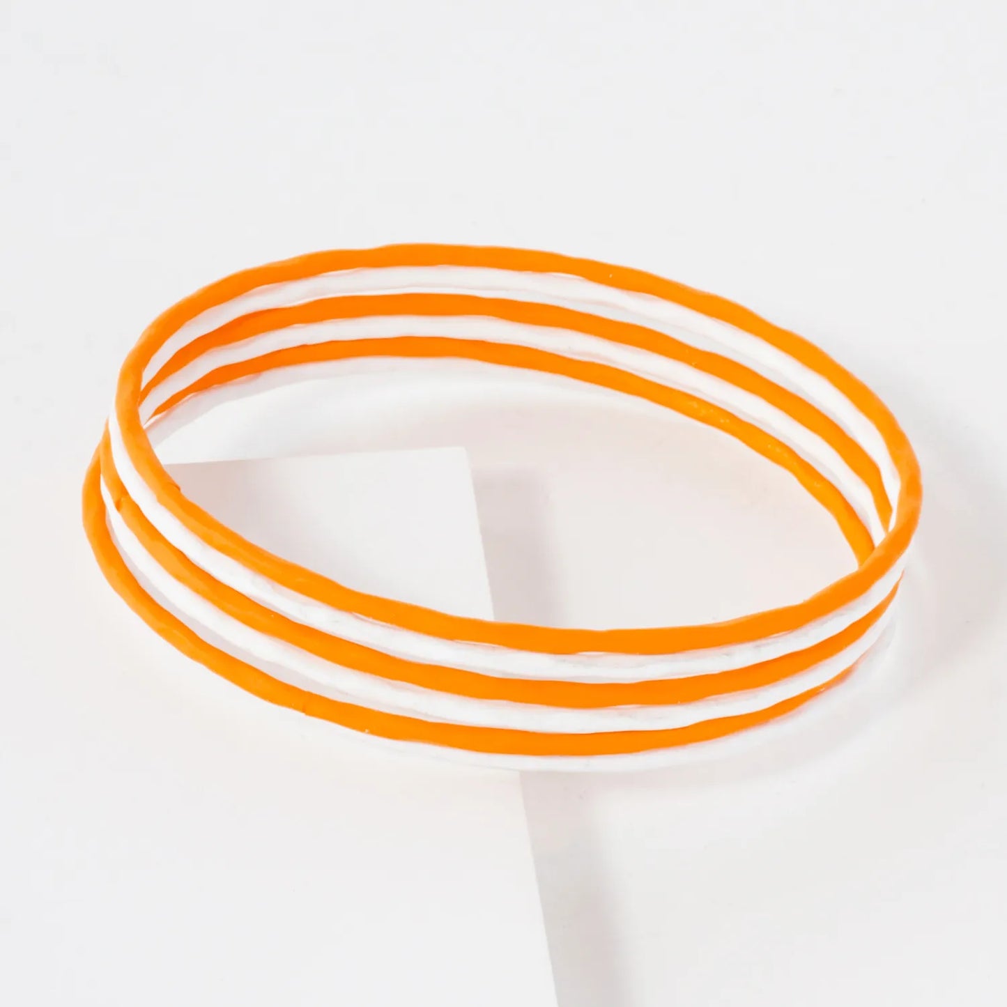 6PC-Set Hammered-Texture Game-Day Bangle Bracelet