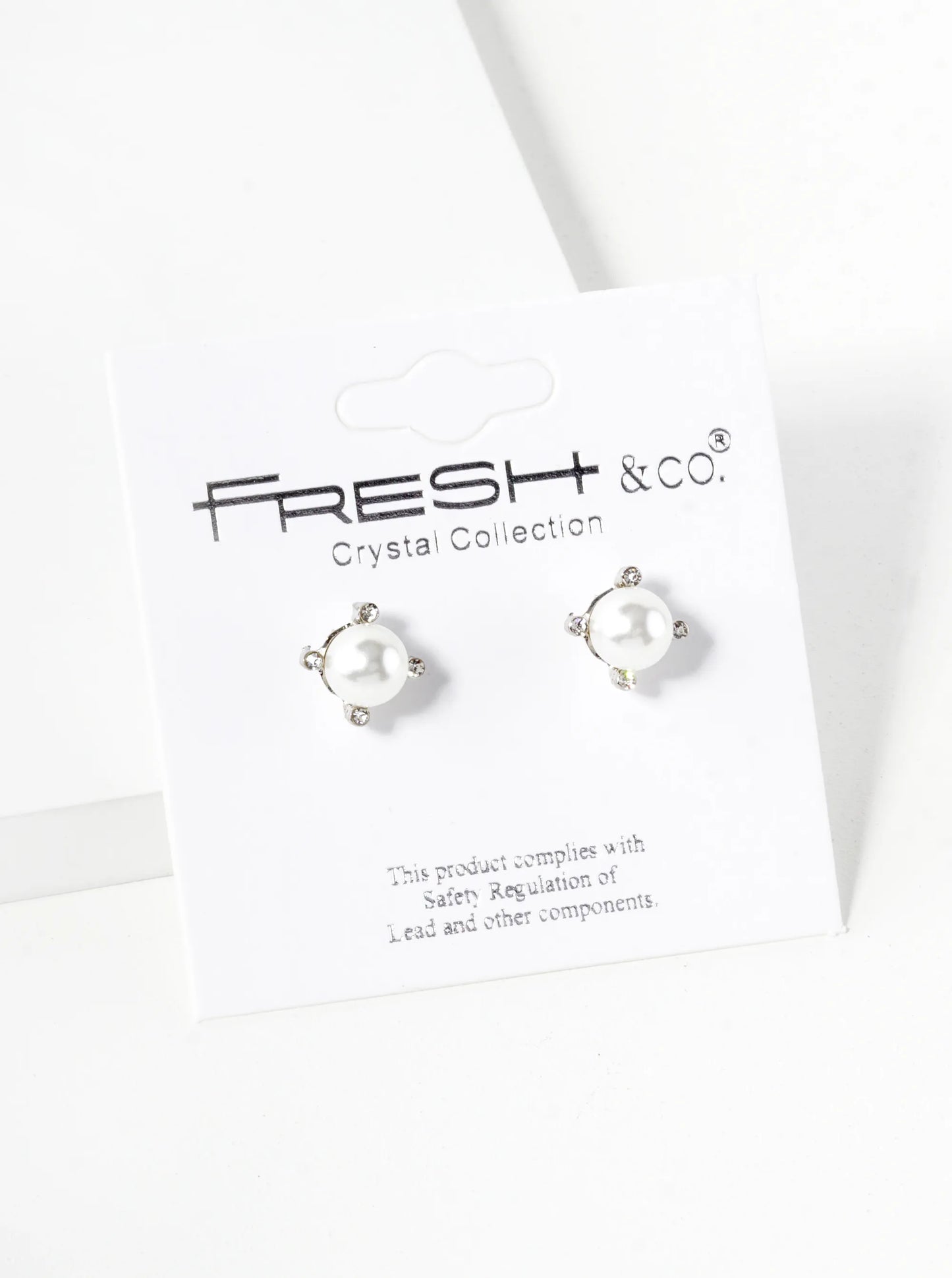 6mm Pearl Bead 4-Prong Stud Earrings