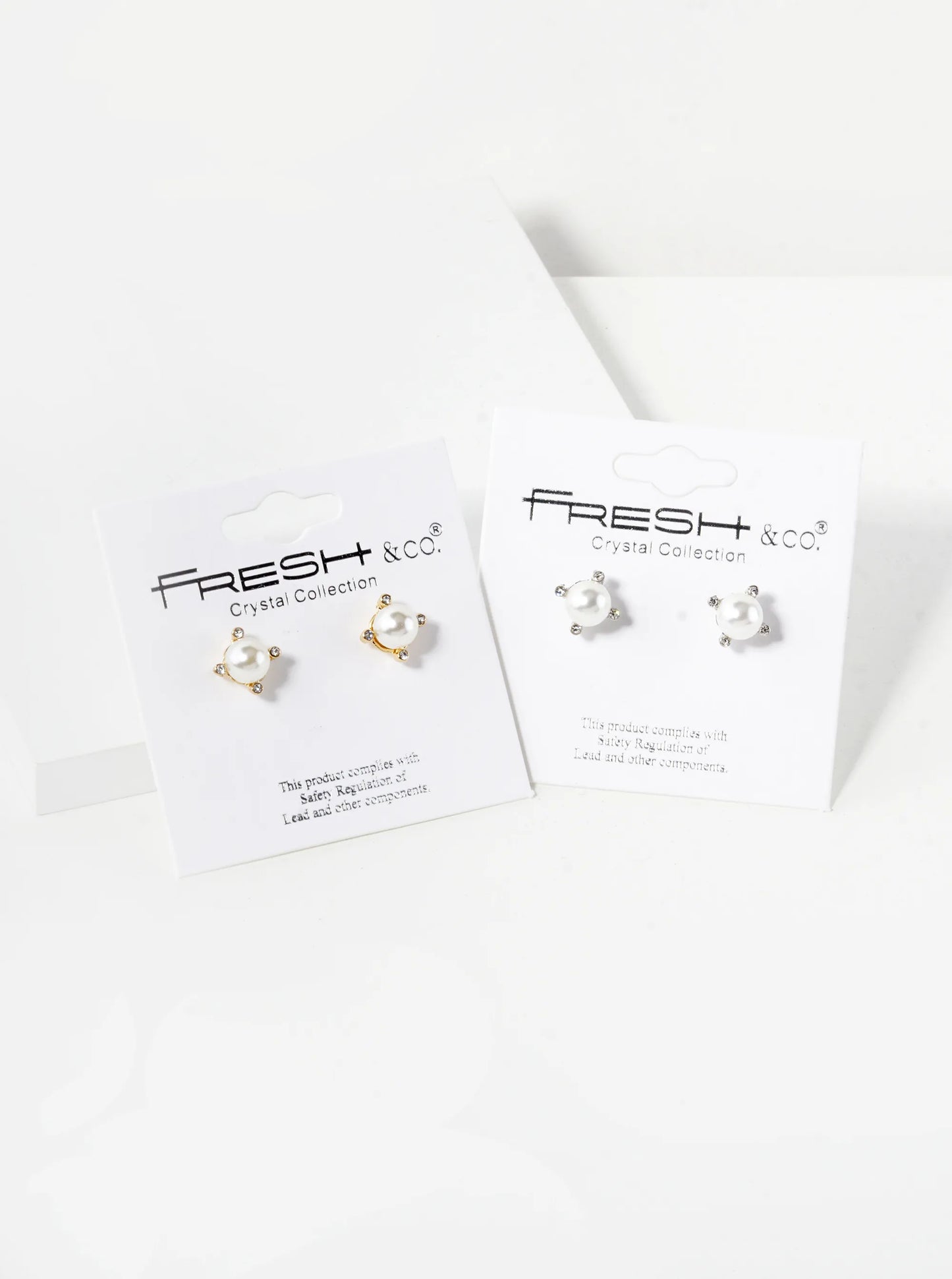 6mm Pearl Bead 4-Prong Stud Earrings