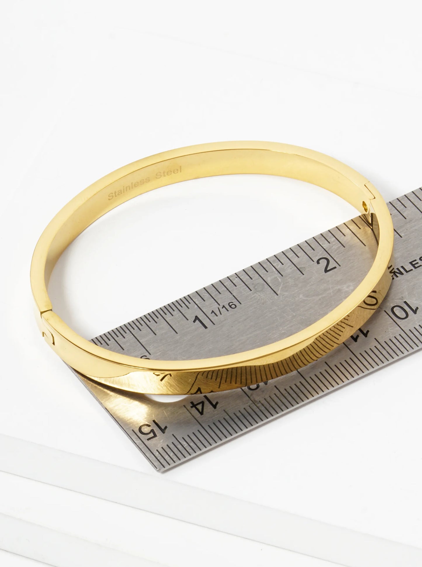 6mm Thick Stainless Steel Plain Open Bangle Bracelet