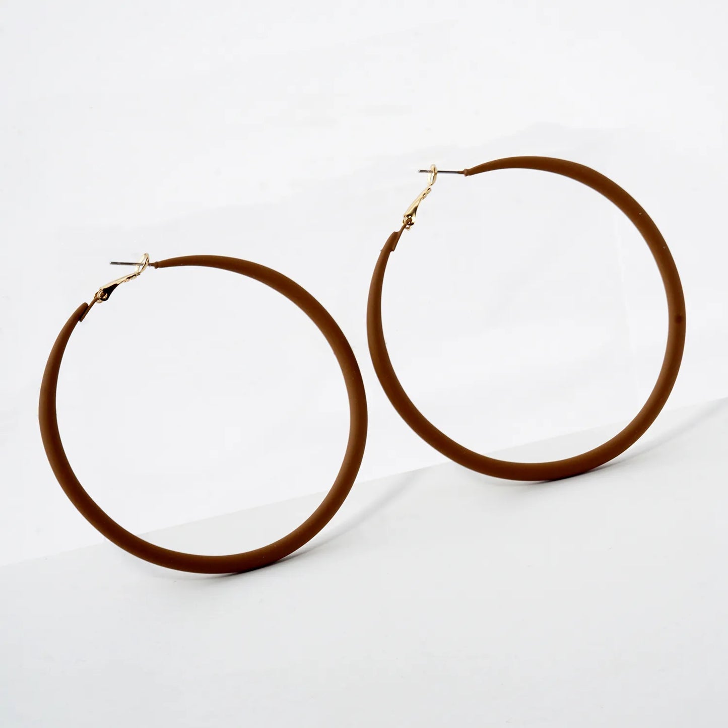70mm Color Coated Hoop Earrings