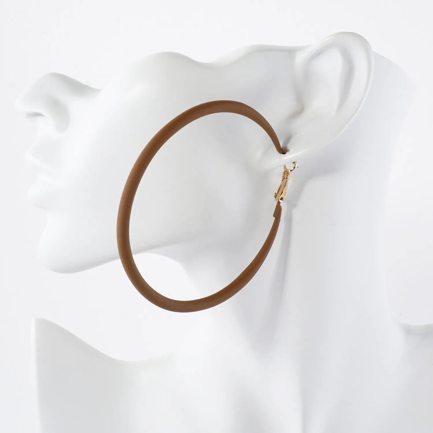 70mm Color Coated Hoop Earrings