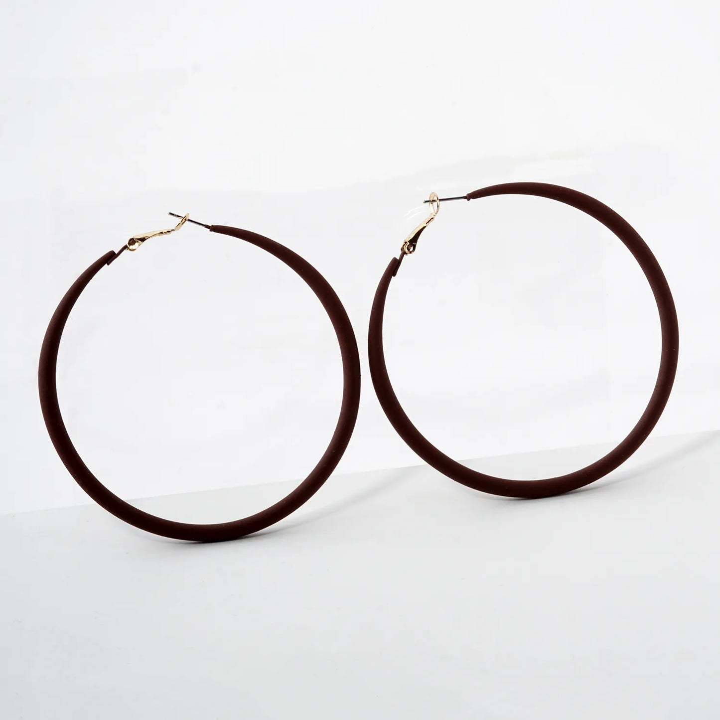 70mm Color Coated Hoop Earrings