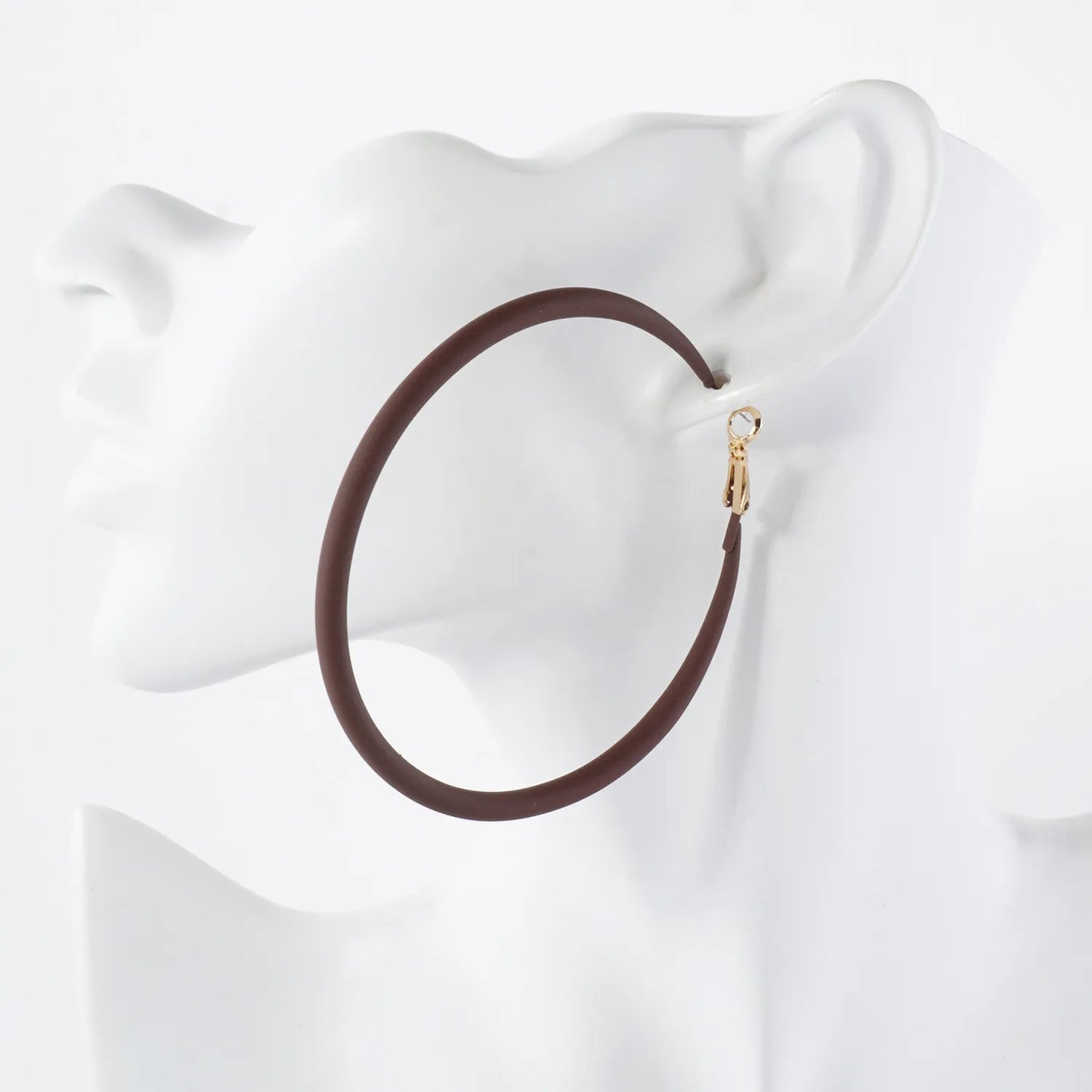 70mm Color Coated Hoop Earrings