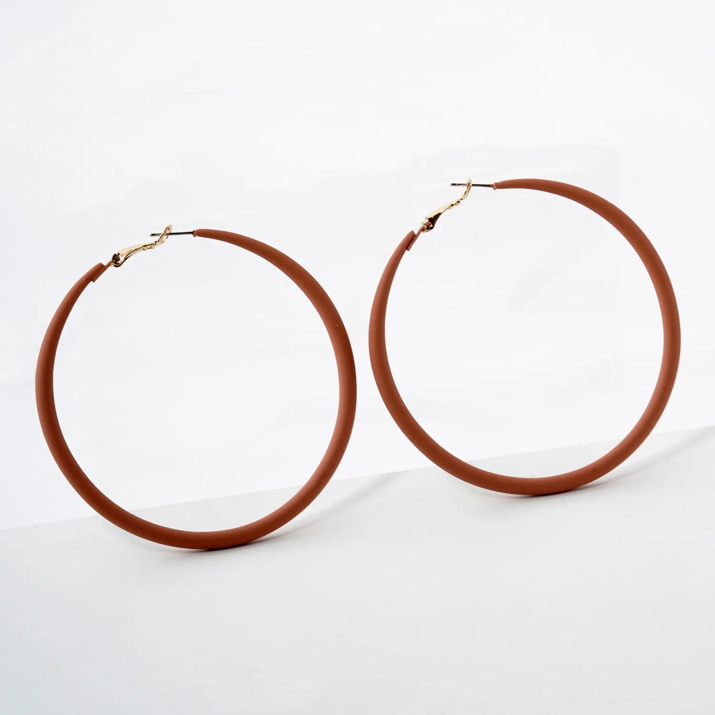 70mm Color Coated Hoop Earrings