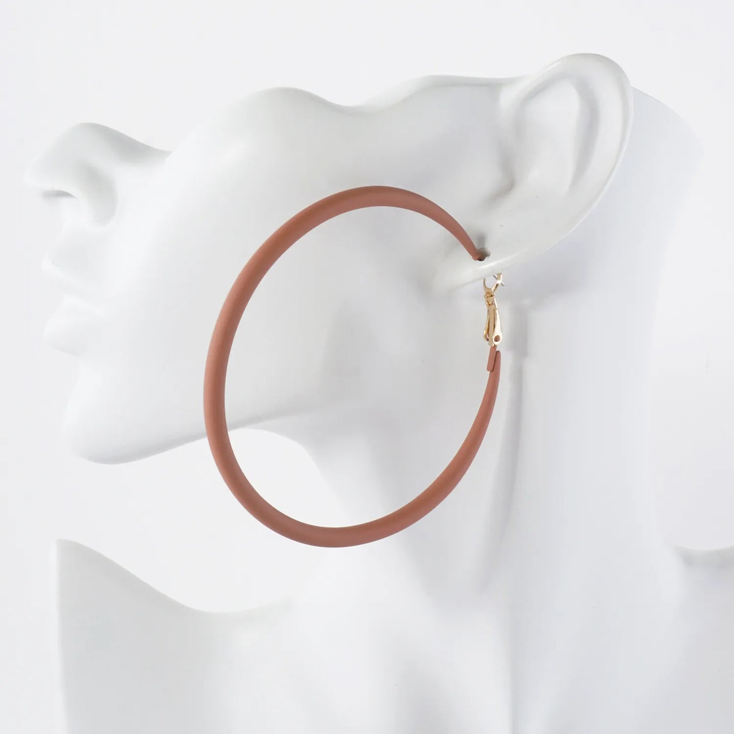 70mm Color Coated Hoop Earrings