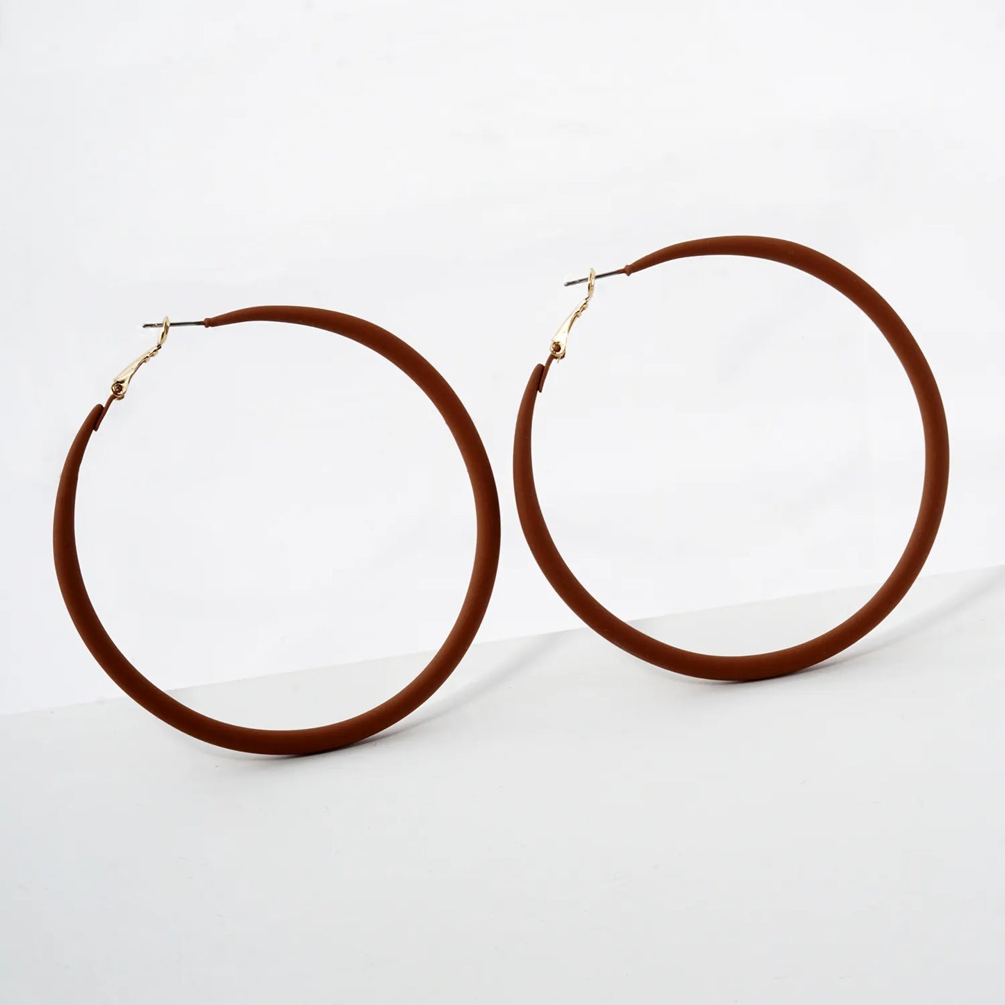 70mm Color Coated Hoop Earrings